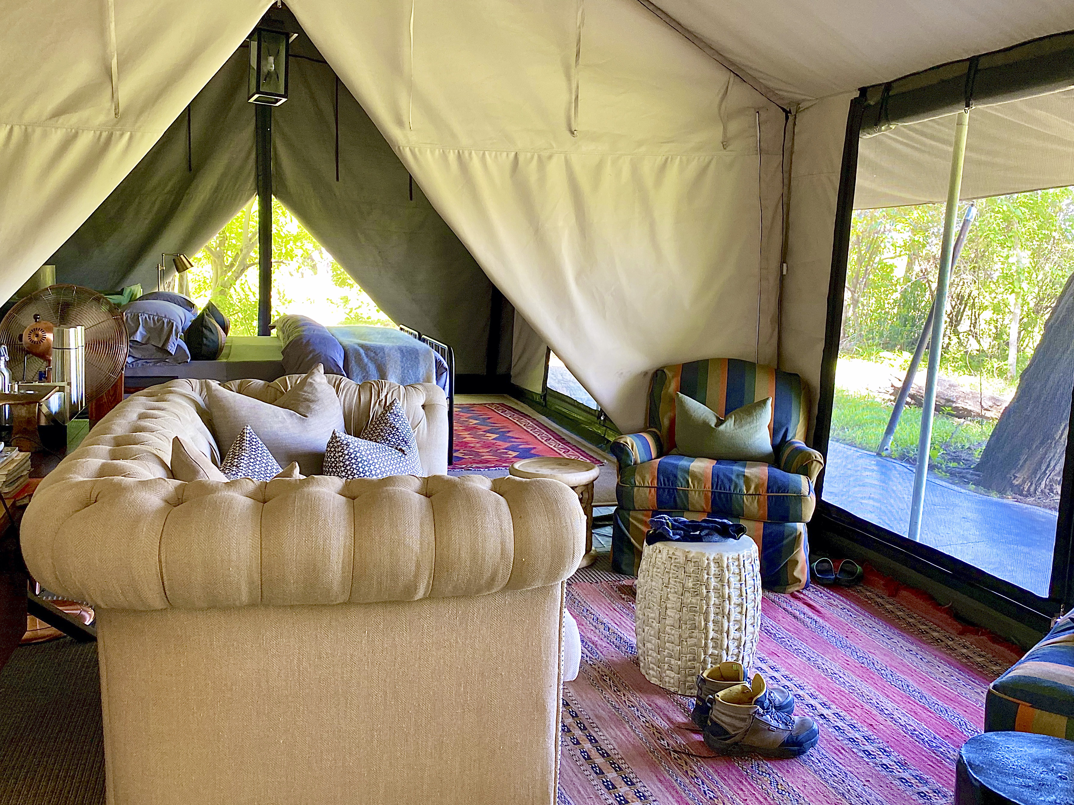 Tent living room